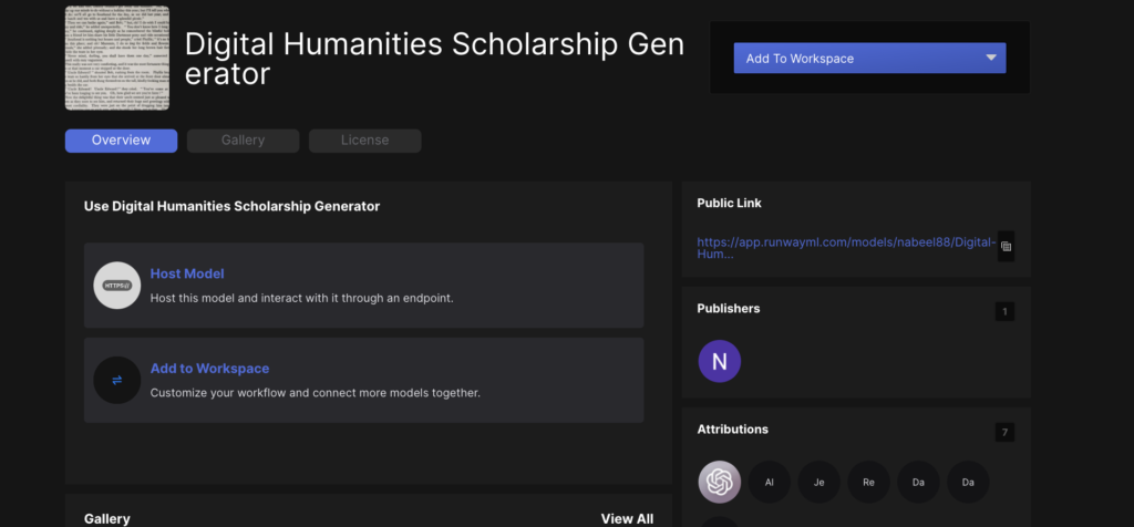 An image from RunwayML of the Digital Humanities Scholarship Generator